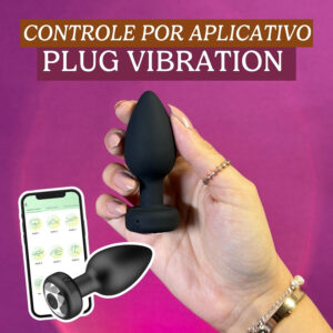 plug silicone VIBRATION | controle por aplicativo