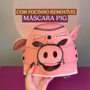 máscara PIG | com focinho removível