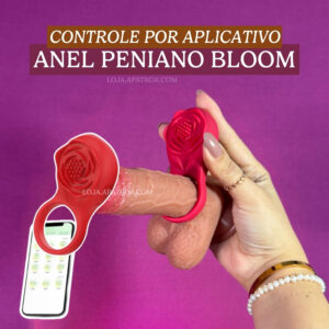 anel peniano BLOOM |  vibração no clitóris e controle por aplicativo