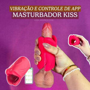 masturbador peniano KISS | com controle por aplicativo