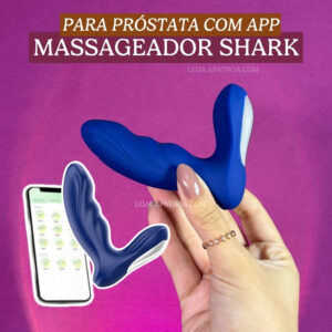 plug SHARK | estimulador de próstata com controle por aplicativo