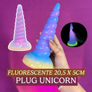 plug fluorescente UNICORN | escalonado 20,5 x 5cm