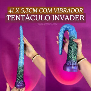 plug tentáculo INVADER | 41 x 5,3cm com vibração e controle remoto